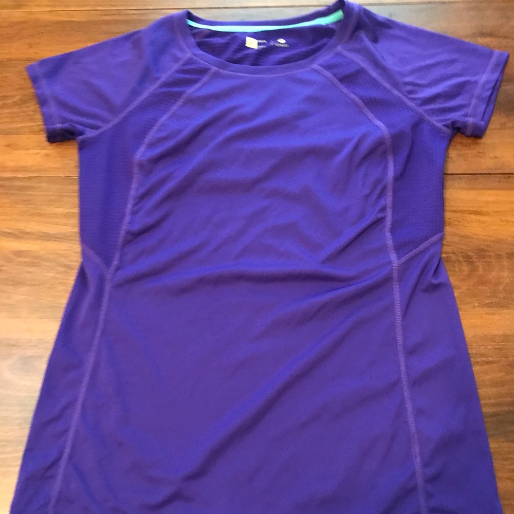 Purple athletic t-shirt